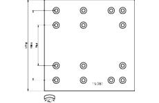 Sada brzdoveho oblozeni, bubnova brzda TEXTAR 1938101