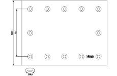 Sada brzdoveho oblozeni, bubnova brzda TEXTAR 1956002