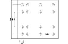 Sada brzdového obloženi, bubnová brzda TEXTAR 1961313