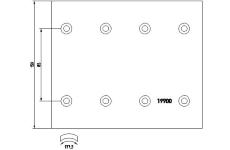 Sada brzdoveho oblozeni, bubnova brzda TEXTAR 1990002