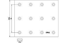 Sada brzdoveho oblozeni, bubnova brzda TEXTAR 1994102