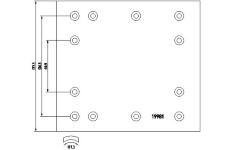 Sada brzdoveho oblozeni, bubnova brzda TEXTAR 1998101