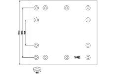 Brzdove oblozeni, bubnova brzda TEXTAR 19982