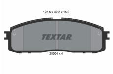 Sada brzdových destiček, kotoučová brzda TEXTAR 2000401