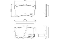 Sada brzdových destiček, kotoučová brzda TEXTAR 2002901