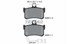 Sada brzdových destiček, kotoučová brzda TEXTAR 2008701