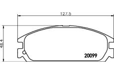 Sada brzdových destiček, kotoučová brzda TEXTAR 2009901
