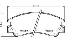 Sada brzdových destiček, kotoučová brzda TEXTAR 2011201