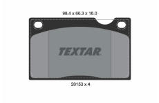 Sada brzdových destiček, kotoučová brzda TEXTAR 2015302