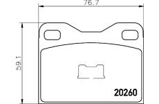 Sada brzdových destiček, kotoučová brzda TEXTAR 2026001