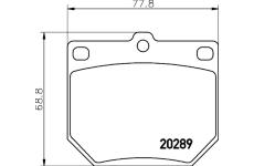 Sada brzdových destiček, kotoučová brzda TEXTAR 2028902