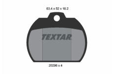 Sada brzdových destiček, kotoučová brzda TEXTAR 2029602