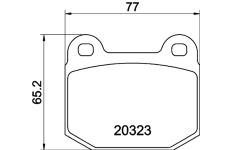Sada brzdových destiček, kotoučová brzda TEXTAR 2032301