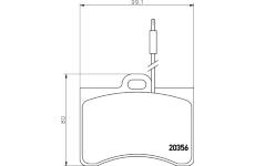Sada brzdových destiček, kotoučová brzda TEXTAR 2035604