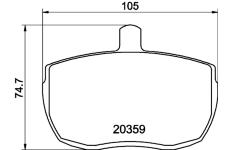 Sada brzdových destiček, kotoučová brzda TEXTAR 2035905