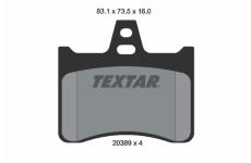 Sada brzdových destiček, kotoučová brzda TEXTAR 2038902