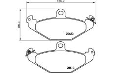 Sada brzdových destiček, kotoučová brzda TEXTAR 2041002