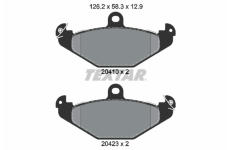 Sada brzdových platničiek kotúčovej brzdy TEXTAR 2041003