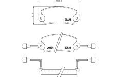 Sada brzdových destiček, kotoučová brzda TEXTAR 2042103