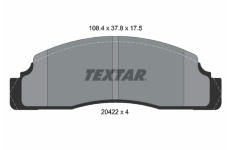 Sada brzdových destiček, kotoučová brzda TEXTAR 2042202