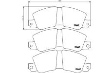 Sada brzdových destiček, kotoučová brzda TEXTAR 2044201