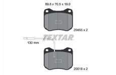 Sada brzdových destiček, kotoučová brzda TEXTAR 2045502