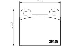 Sada brzdových destiček, kotoučová brzda TEXTAR 2046801