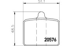 Sada brzdových destiček, kotoučová brzda TEXTAR 2057601