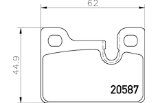 Sada brzdových destiček, kotoučová brzda TEXTAR 2058702