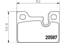 Sada brzdových destiček, kotoučová brzda TEXTAR 2058702