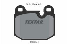 Sada brzdových destiček, kotoučová brzda TEXTAR 2058805