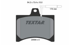 Sada brzdových destiček, kotoučová brzda TEXTAR 2059403