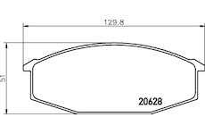Sada brzdových destiček, kotoučová brzda TEXTAR 2062801