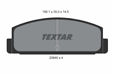 Sada brzdových destiček, kotoučová brzda TEXTAR 2064501