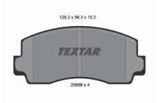 Sada brzdových destiček, kotoučová brzda TEXTAR 2069901