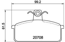 Sada brzdových destiček, kotoučová brzda TEXTAR 2070801