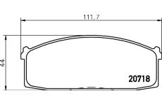 Sada brzdových destiček, kotoučová brzda TEXTAR 2071802