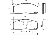 Sada brzdových destiček, kotoučová brzda TEXTAR 2072902