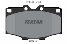 Sada brzdových destiček, kotoučová brzda TEXTAR 2085201