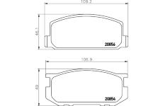 Sada brzdových destiček, kotoučová brzda TEXTAR 2085602