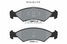 Sada brzdových destiček, kotoučová brzda TEXTAR 2085702