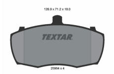 Sada brzdových destiček, kotoučová brzda TEXTAR 2090401