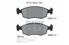 Sada brzdových destiček, kotoučová brzda TEXTAR 2090702