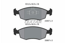 Sada brzdových destiček, kotoučová brzda TEXTAR 2090704
