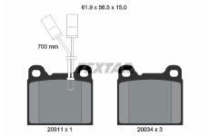 Sada brzdových destiček, kotoučová brzda TEXTAR 2091101