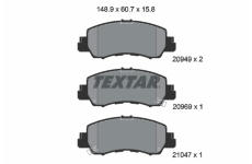 Sada brzdových platničiek kotúčovej brzdy TEXTAR 2094901