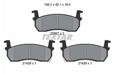 Sada brzdových destiček, kotoučová brzda TEXTAR 2095702