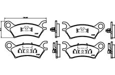 Sada brzdových destiček, kotoučová brzda TEXTAR 2103701