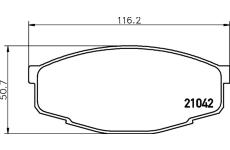 Sada brzdových destiček, kotoučová brzda TEXTAR 2104202