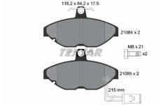 Sada brzdových destiček, kotoučová brzda TEXTAR 2108401